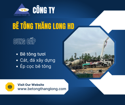 Bê tông tươi tại Hải Dương - Bê tông Thăng Long HD